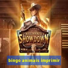 bingo animais imprimir