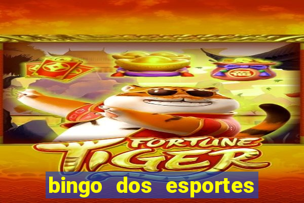 bingo dos esportes para imprimir