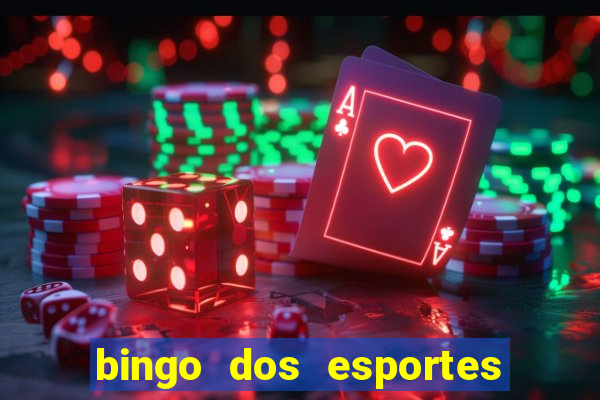 bingo dos esportes para imprimir