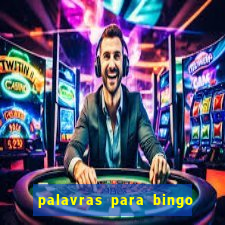 palavras para bingo de cha de lingerie