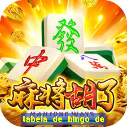 tabela de bingo de 1 a 100