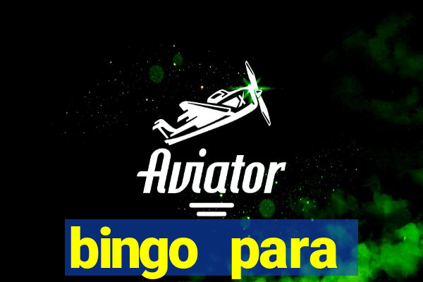 bingo para despedida de solteira para imprimir