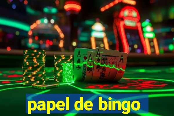 papel de bingo