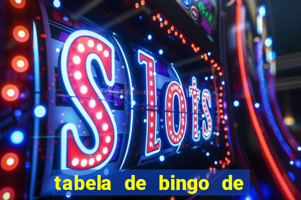 tabela de bingo de 1 a 100