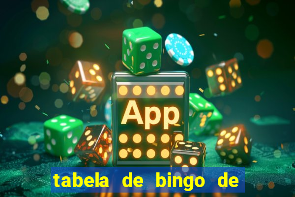 tabela de bingo de 1 a 100