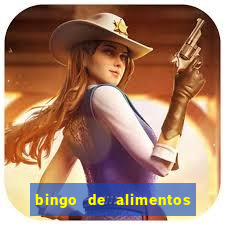 bingo de alimentos saludables para imprimir
